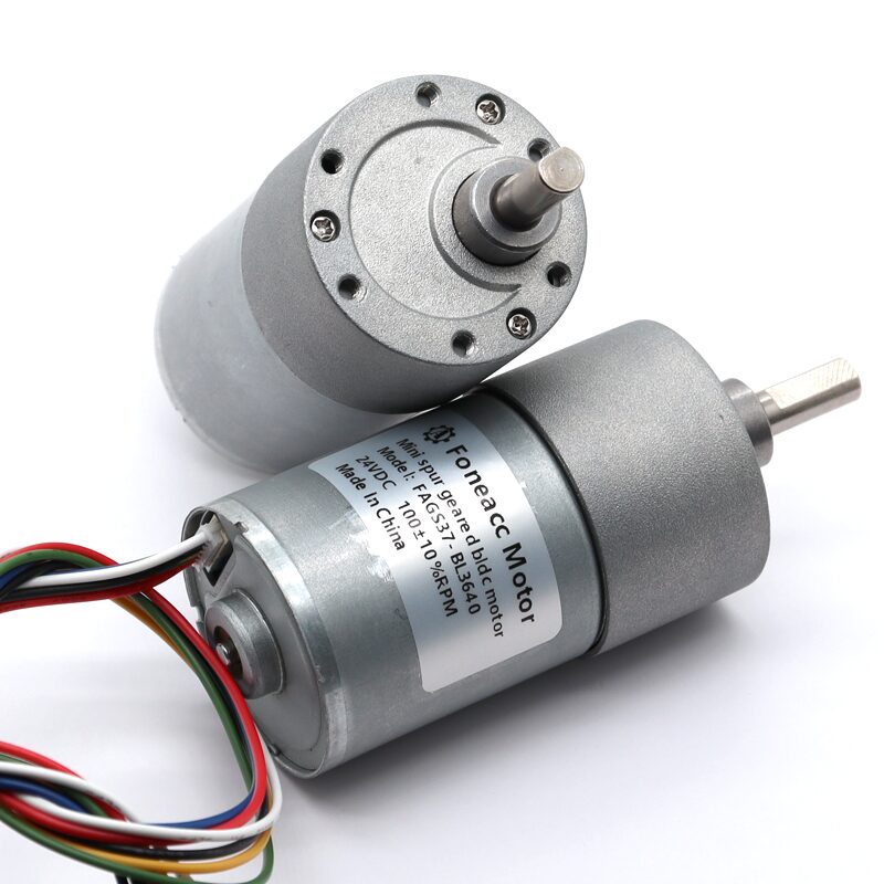 37GB-BL3640 diameter 37mm mini spur geared bldc motor with driver