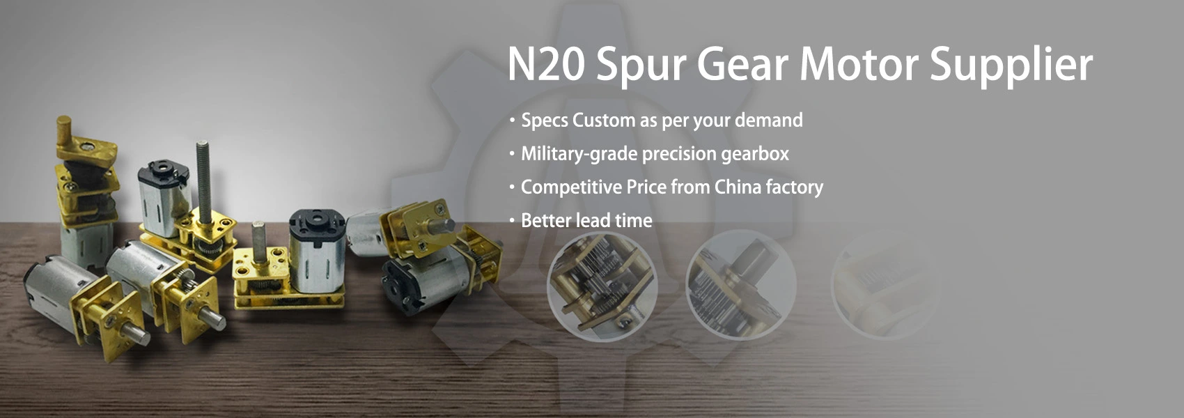 N20 Spur Gear DC Motor Supplier