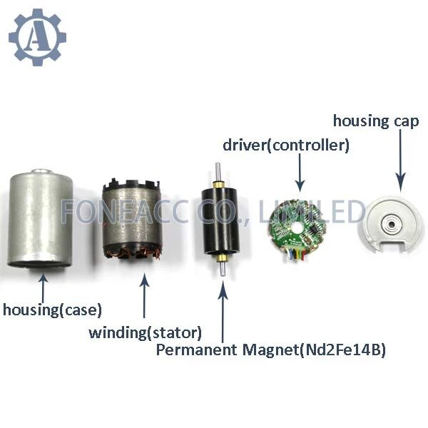 PG16-BL1625 16 mm brushless DC motor with planetary gearhead